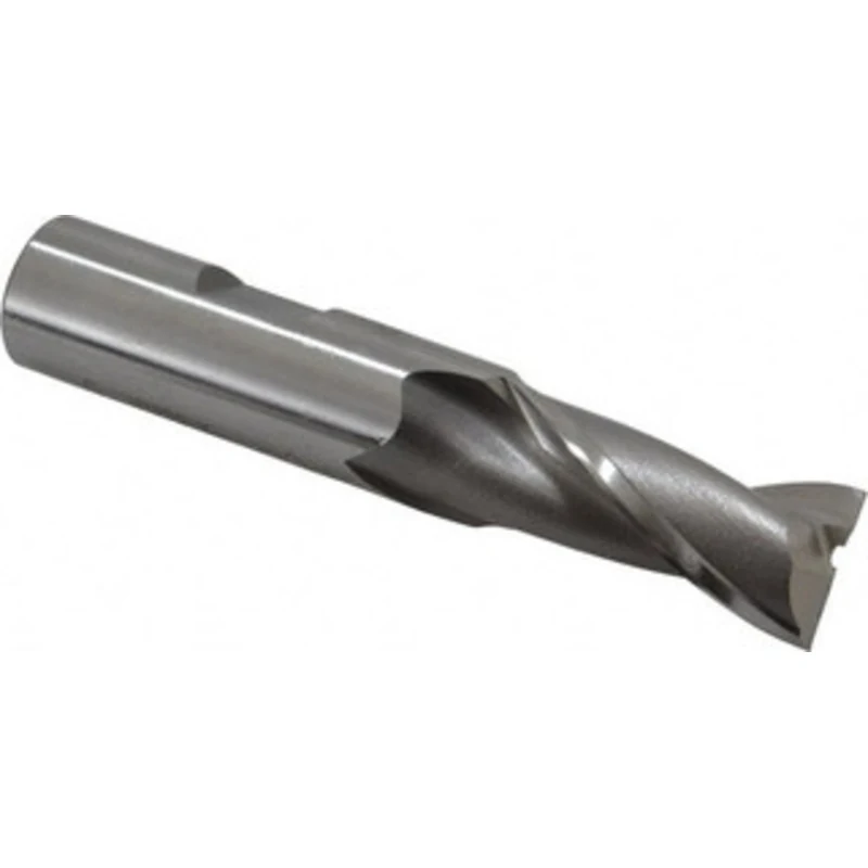 OSG 5/8, 1-5/16 LOC, 5/8 Shank Diam, 3-7/16 OAL, 2 Flute, Vanadium High Speed Steel Square End Mill Single End, Uncoa...